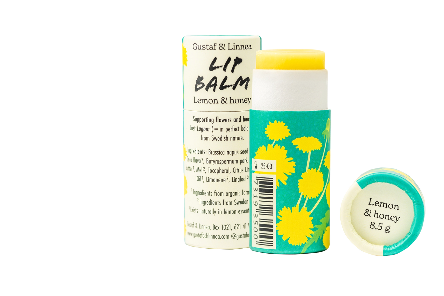 Gustaf och Linnea - Lippenbalsam Zitrone & Honig 8,5g - WERTE FREUNDE