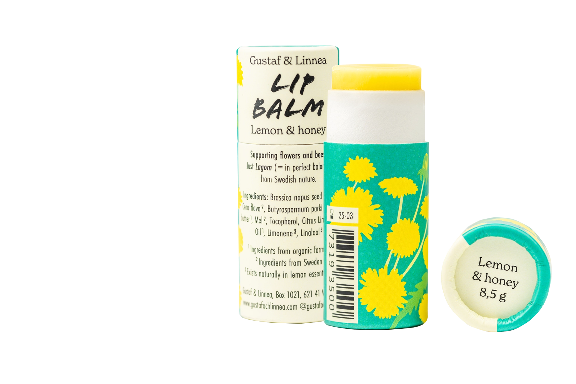 Gustaf och Linnea - Lippenbalsam Zitrone & Honig 8,5g - WERTE FREUNDE