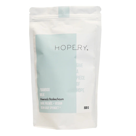 HOPERY - Bamboo Milk Meersalz Badeschaum 500g - WERTE FREUNDE