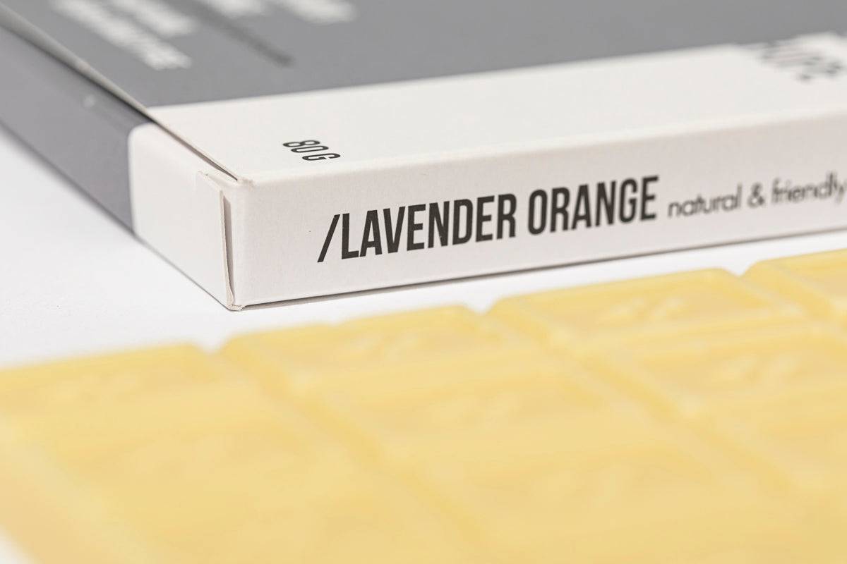 HOPERY - Natural & Friendly Bath Chocolate Lavender Orange 80 g - WERTE FREUNDE