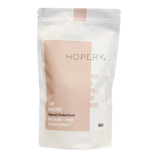 HOPERY - Lime Grapefruit Meersalz Badeschaum 500g - WERTE FREUNDE
