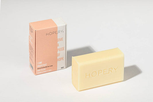 HOPERY - Natural & Friendly Bar Soap Lime Grapefruit 140 g - WERTE FREUNDE