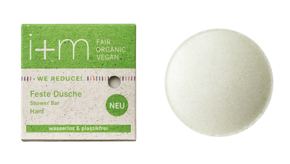 i+m - WE REDUCE! Feste Dusche Shower-Bar Hanf - 50 g - WERTE FREUNDE