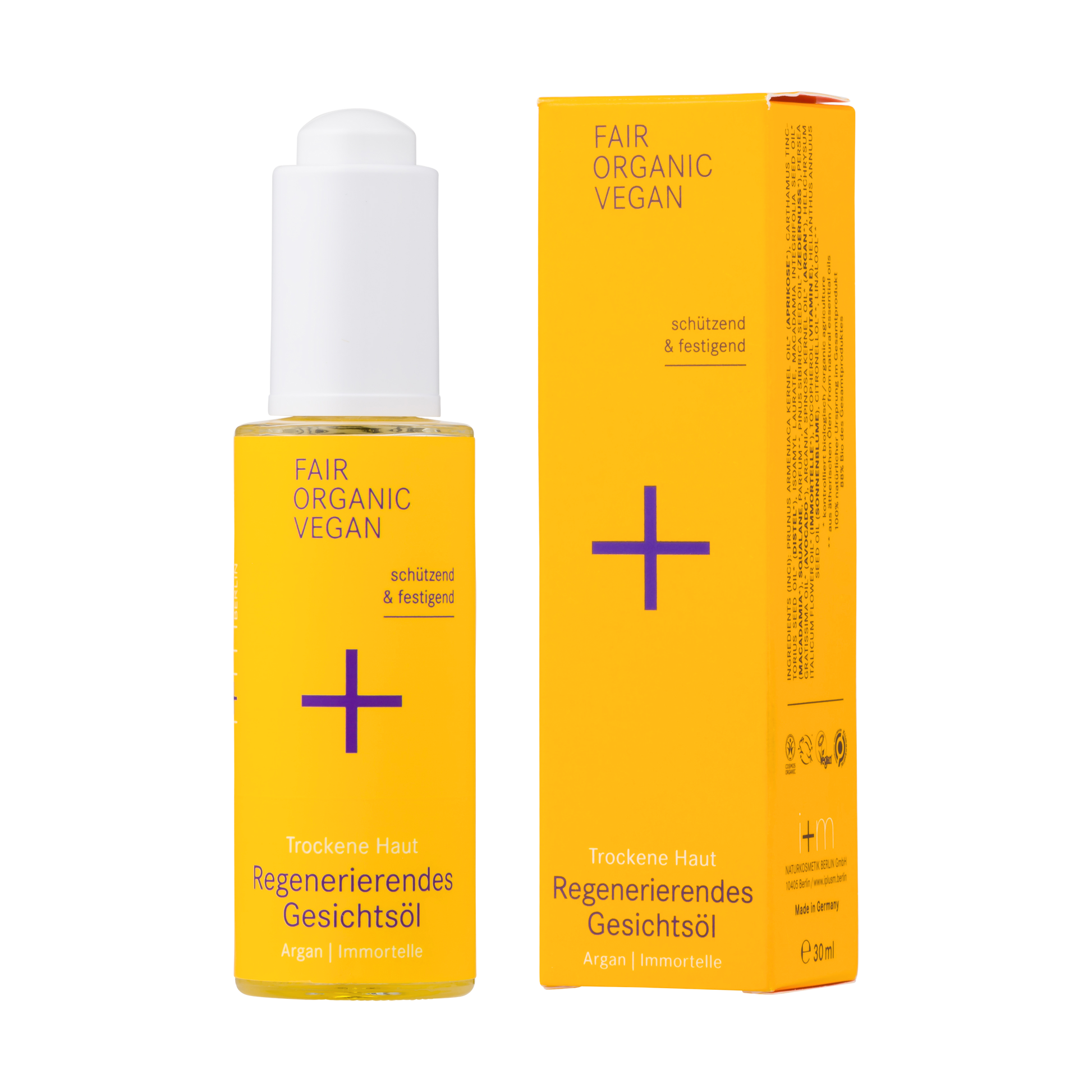 i+m - Regenerierendes Gesichtsöl Argan & Immortelle 30ml - WERTE FREUNDE