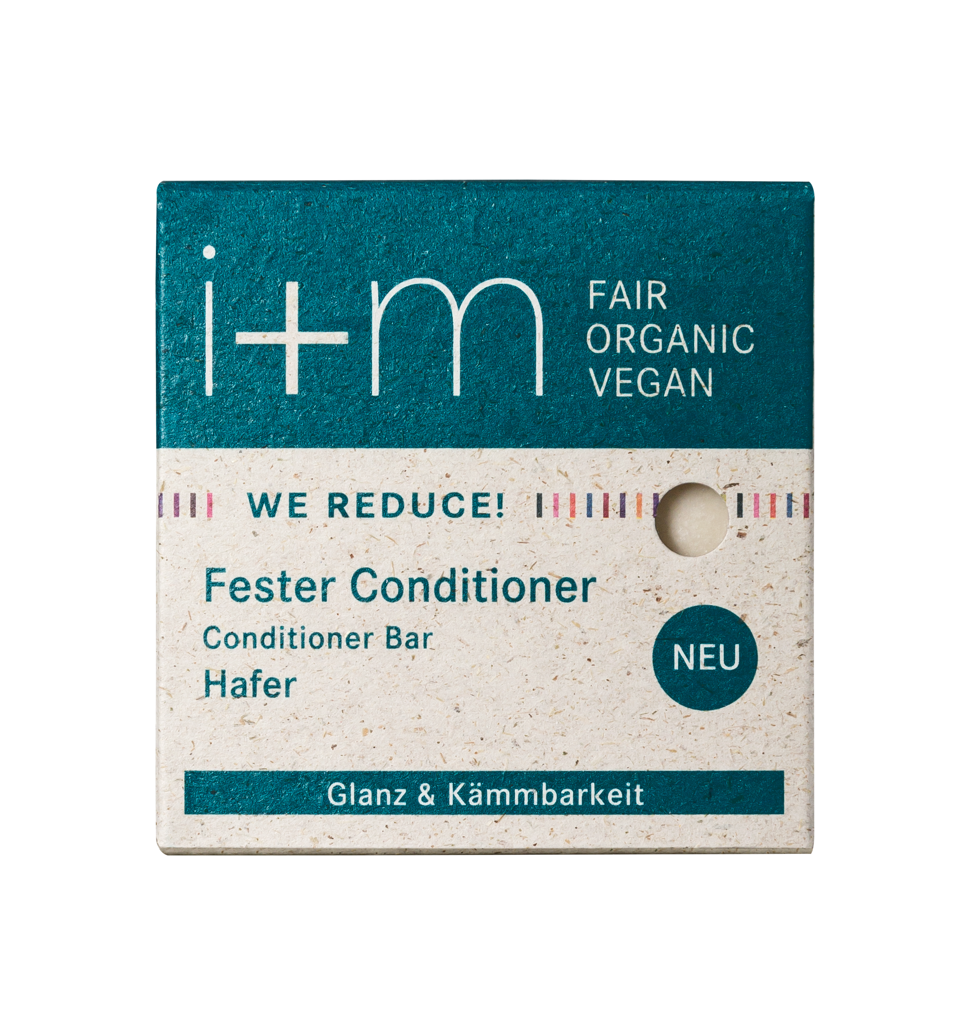 i+m - WE REDUCE! Fester Conditioner Hafer einzeln 50g - WERTE FREUNDE