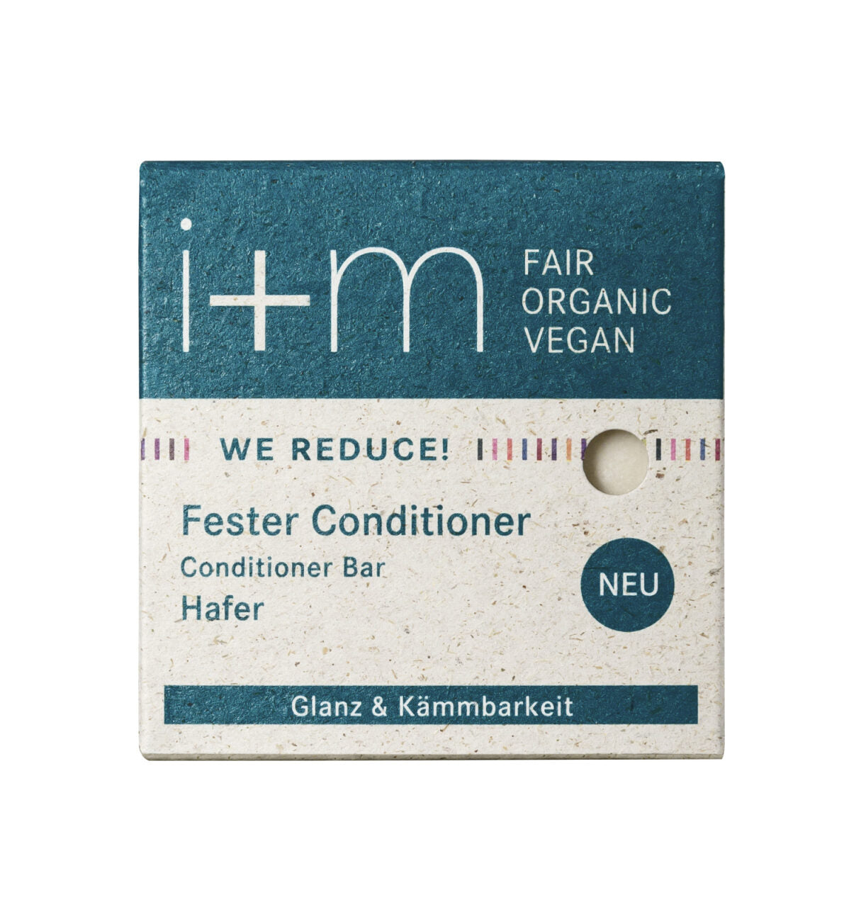 i+m - WE REDUCE! Fester Conditioner Hafer einzeln 50g - WERTE FREUNDE