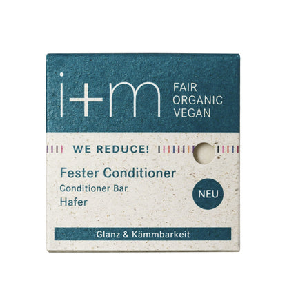 i+m - WE REDUCE! Fester Conditioner Hafer einzeln 50g - WERTE FREUNDE