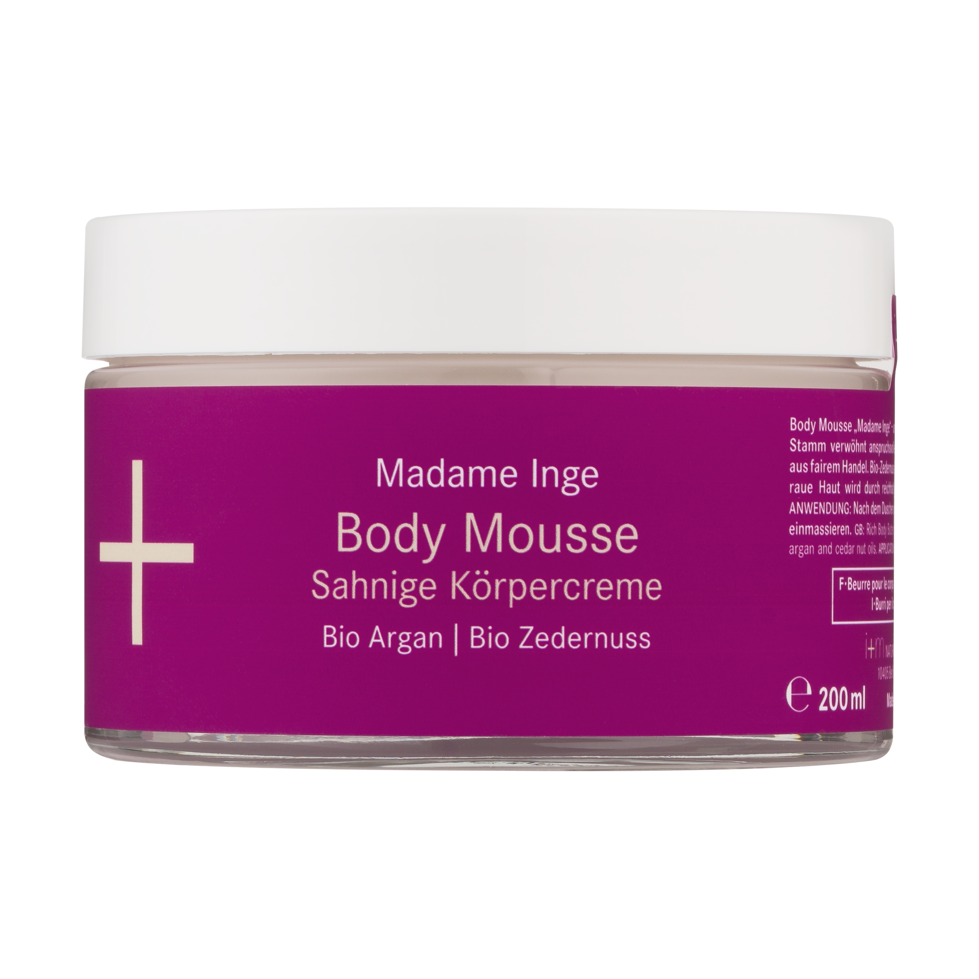 i+m - Madame Inge Body Mousse Argan Zedernuss - 200 ml - WERTE FREUNDE