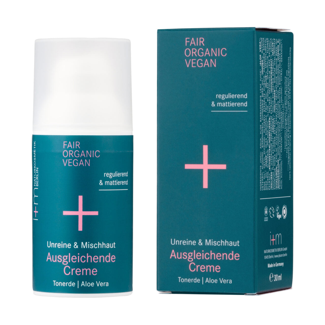 i+m - Phyto Balance Ausgleichende Creme Tonerde Aloe Vera 30ml - WERTE FREUNDE