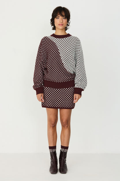 SKFK - ILUNA SWEATER CHOCOLATE
