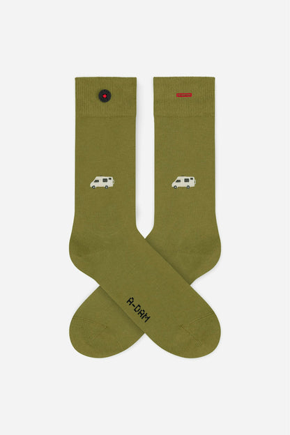 A-dam - Socks Green Camper