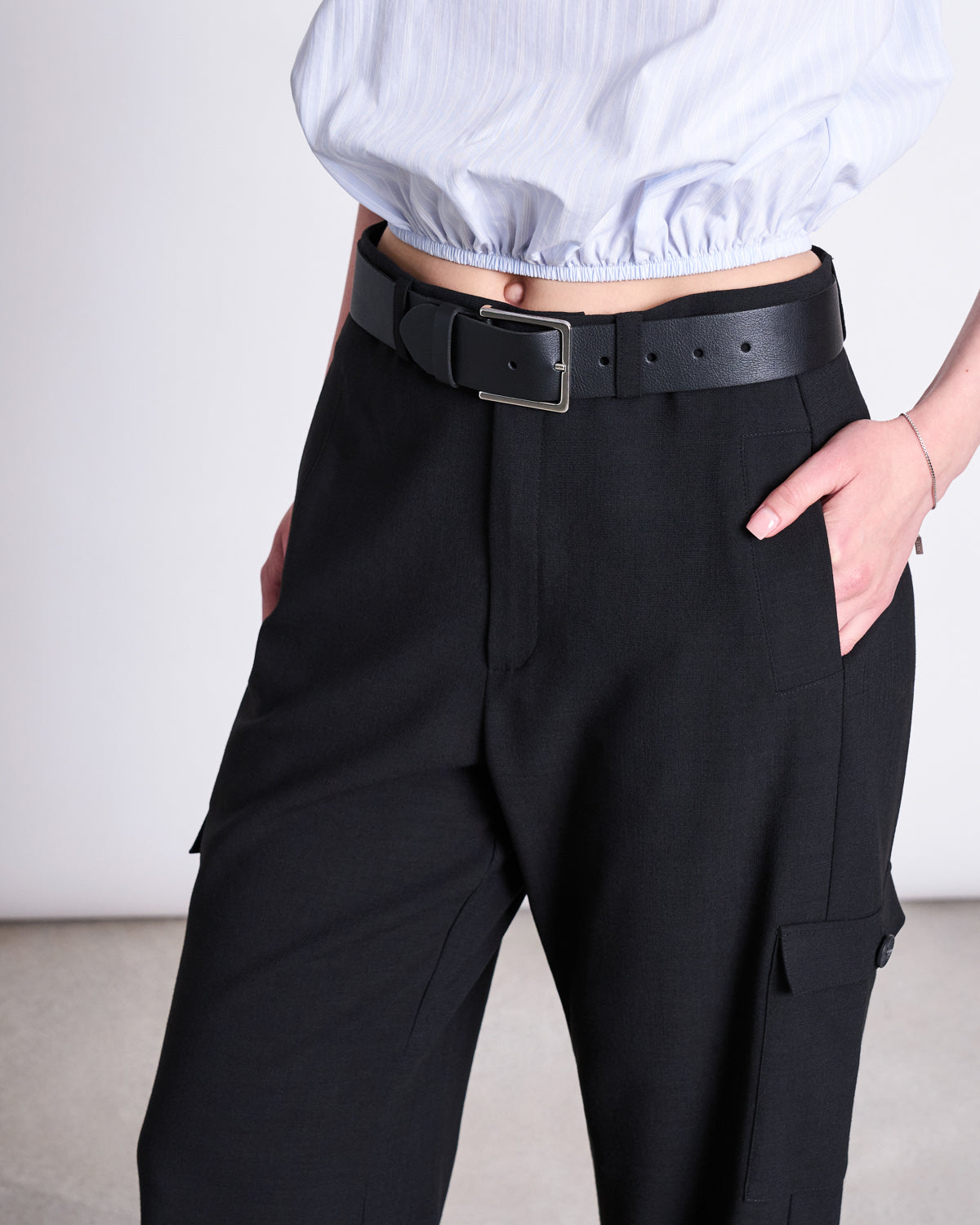 JAN N JUNE - FILSO Belt black/silver - WERTE FREUNDE