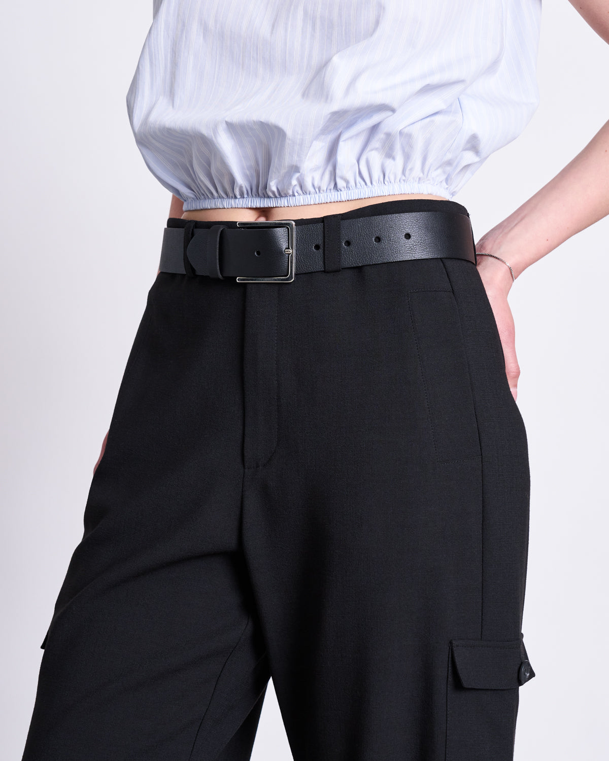 JAN N JUNE - FILSO Belt black/silver - WERTE FREUNDE