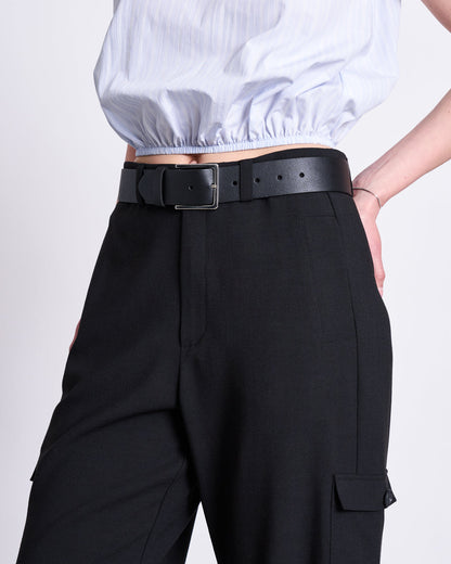 JAN N JUNE - FILSO Belt black/silver - WERTE FREUNDE