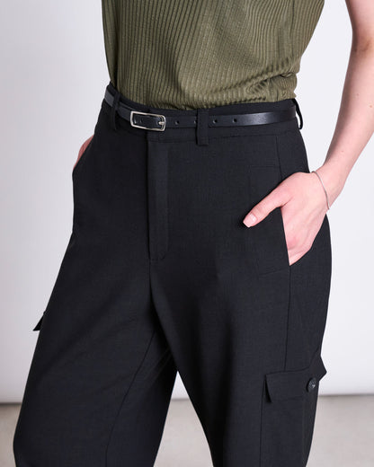 JAN N JUNE - NYBY Thin Belt python black/silver - WERTE FREUNDE