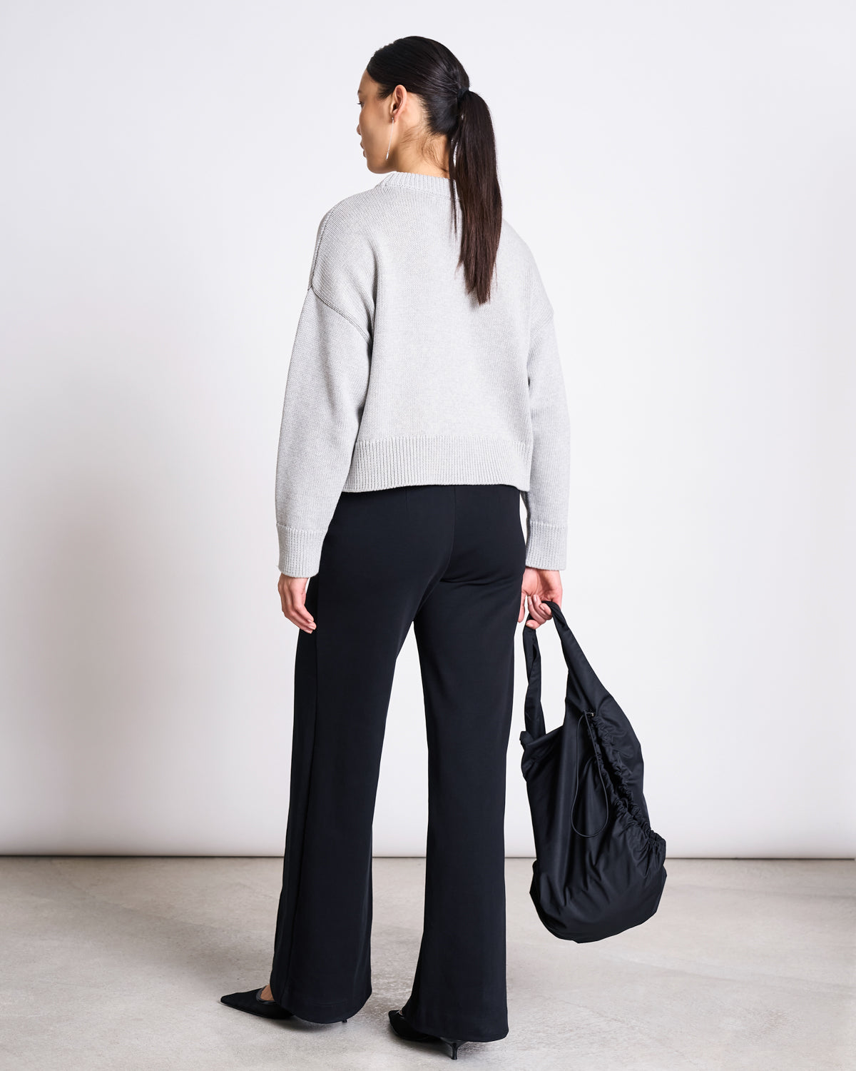 JAN N JUNE - LAREDO Wide Pants black - WERTE FREUNDE