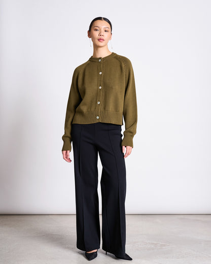 JAN N JUNE - LAREDO Wide Pants black - WERTE FREUNDE