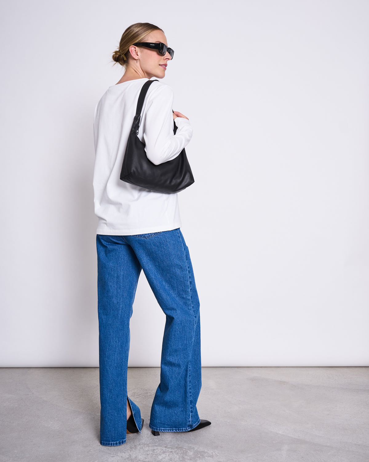 JAN N JUNE - BOY Brushed Longsleeve white - WERTE FREUNDE