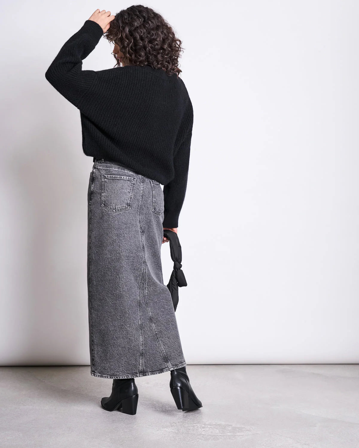 JAN N JUNE - ANI Wooly Jumper black - WERTE FREUNDE