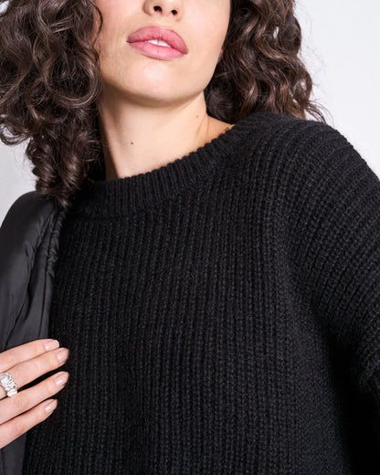 JAN N JUNE - ANI Wooly Jumper black - WERTE FREUNDE