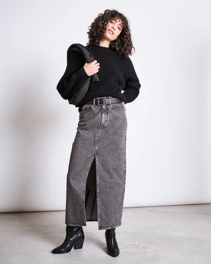 JAN N JUNE - ANI Wooly Jumper black - WERTE FREUNDE
