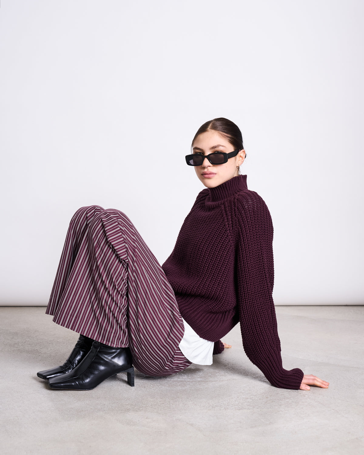 JAN N JUNE - OLA Jumper cherry lacquer - WERTE FREUNDE