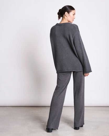 JAN N JUNE - SONA Jumper dark grey - WERTE FREUNDE