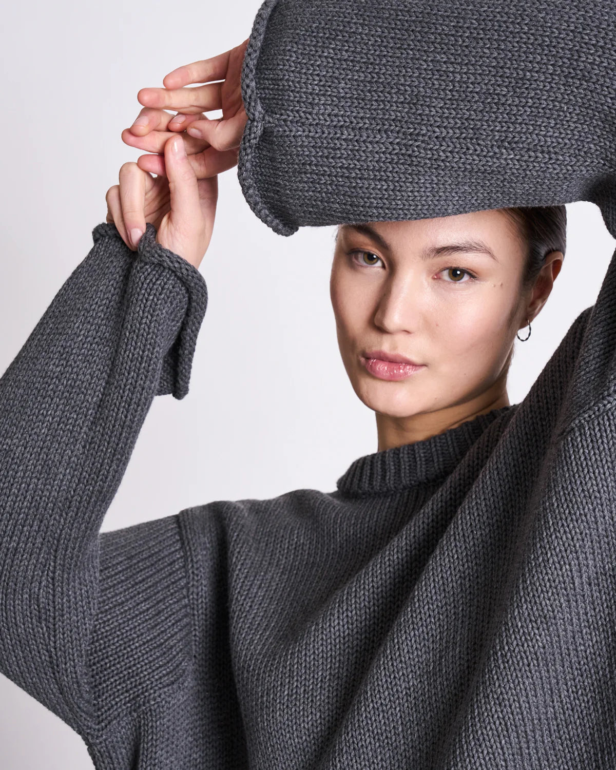 JAN N JUNE - SONA Jumper dark grey - WERTE FREUNDE