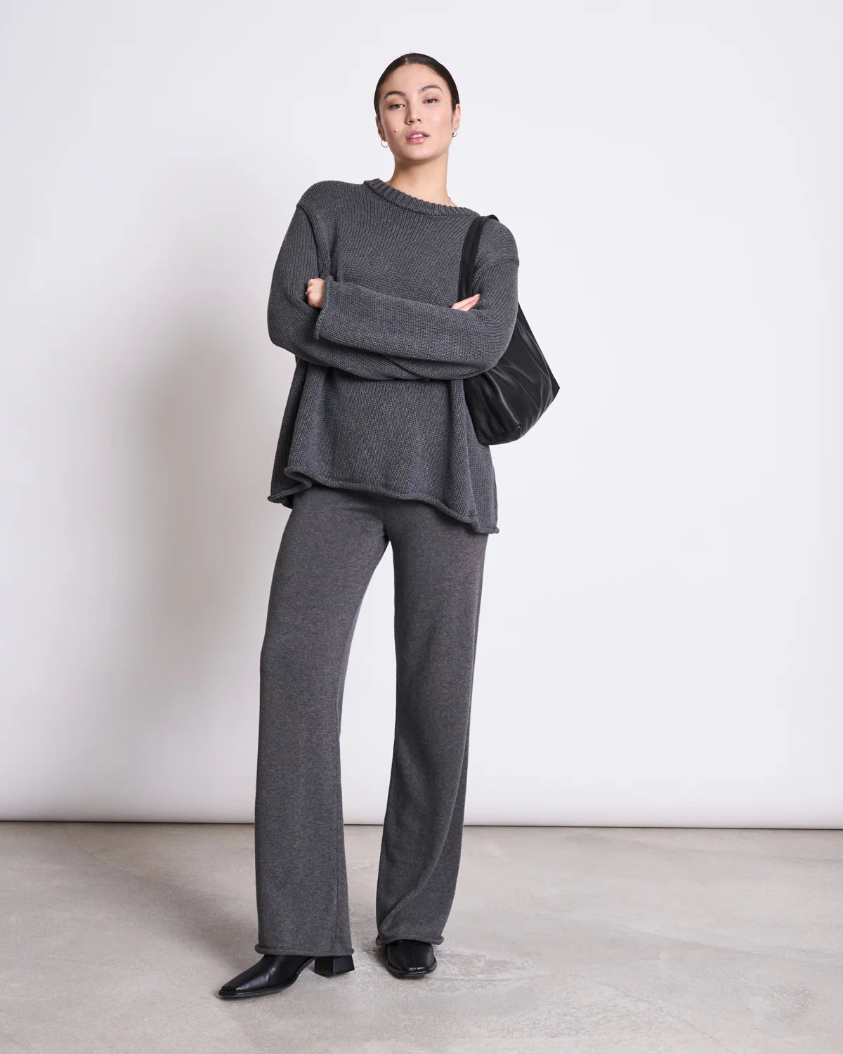 JAN N JUNE - SONA Jumper dark grey - WERTE FREUNDE