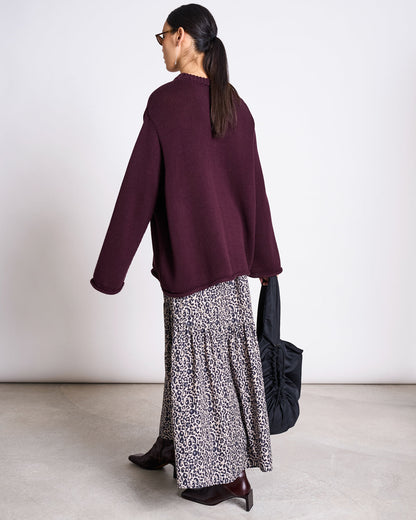 JAN N JUNE - ALCA Maxi Skirt leo print - WERTE FREUNDE