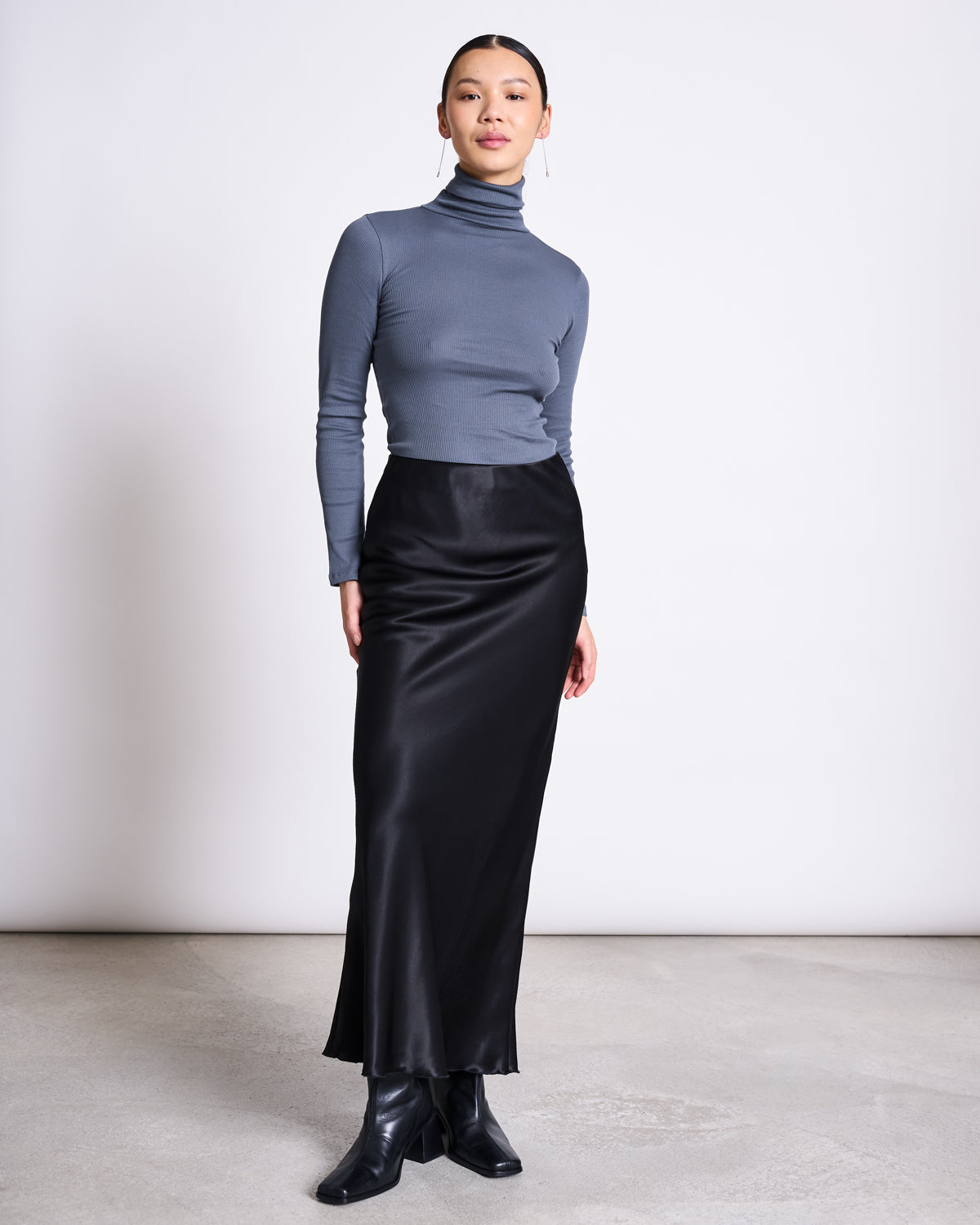 JAN N JUNE - SERIN Maxi Skirt black - WERTE FREUNDE