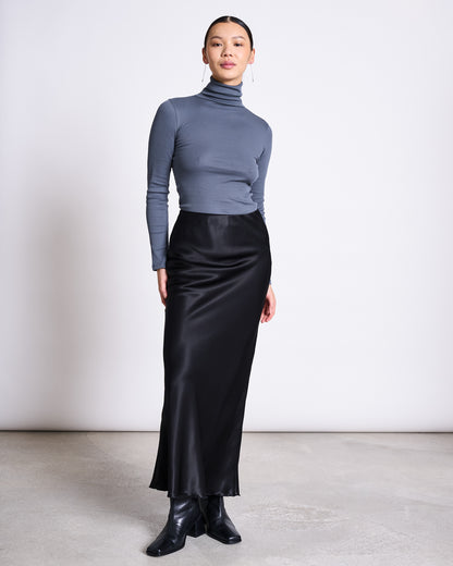 JAN N JUNE - SERIN Maxi Skirt black - WERTE FREUNDE