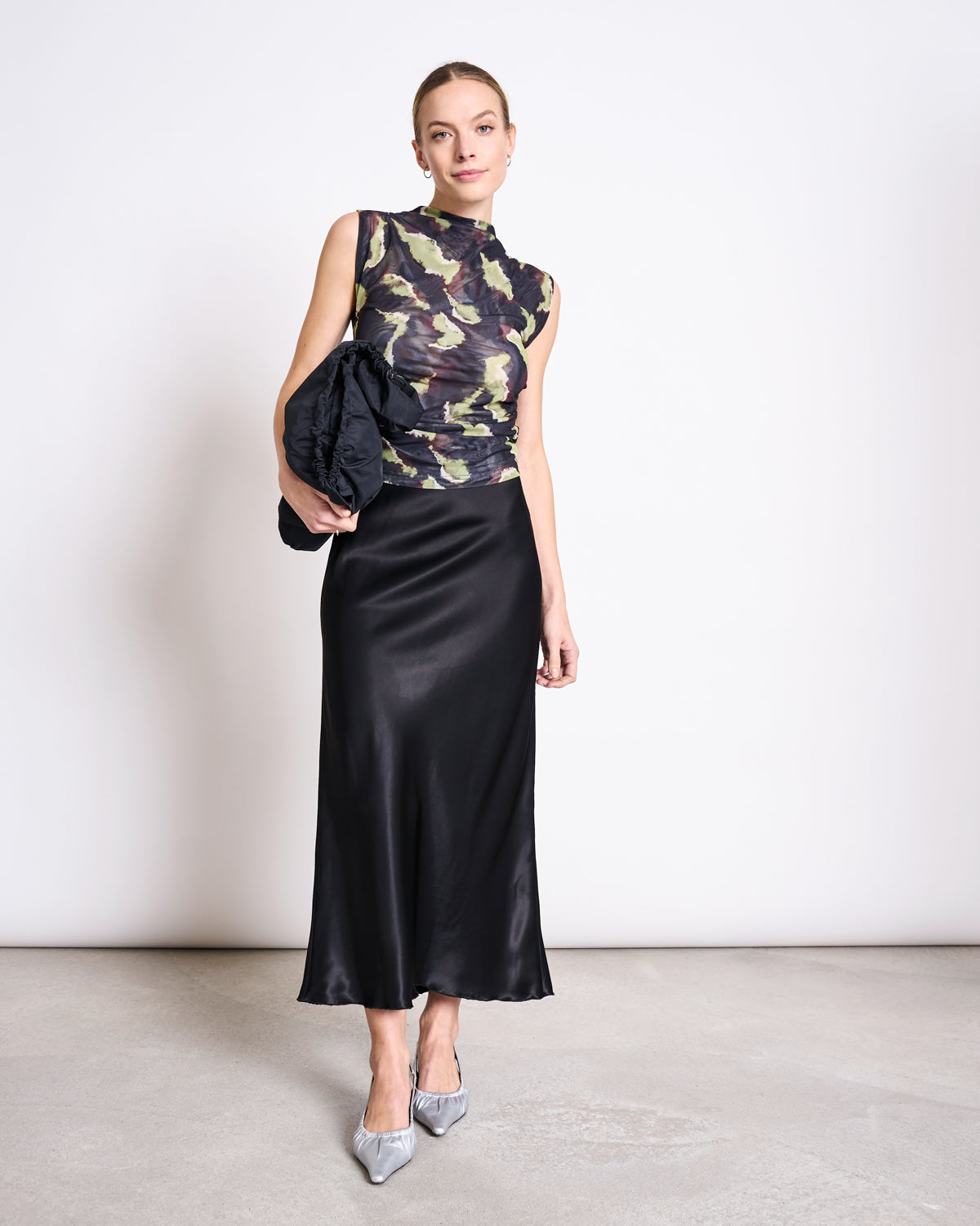 JAN N JUNE - SERIN Maxi Skirt black - WERTE FREUNDE