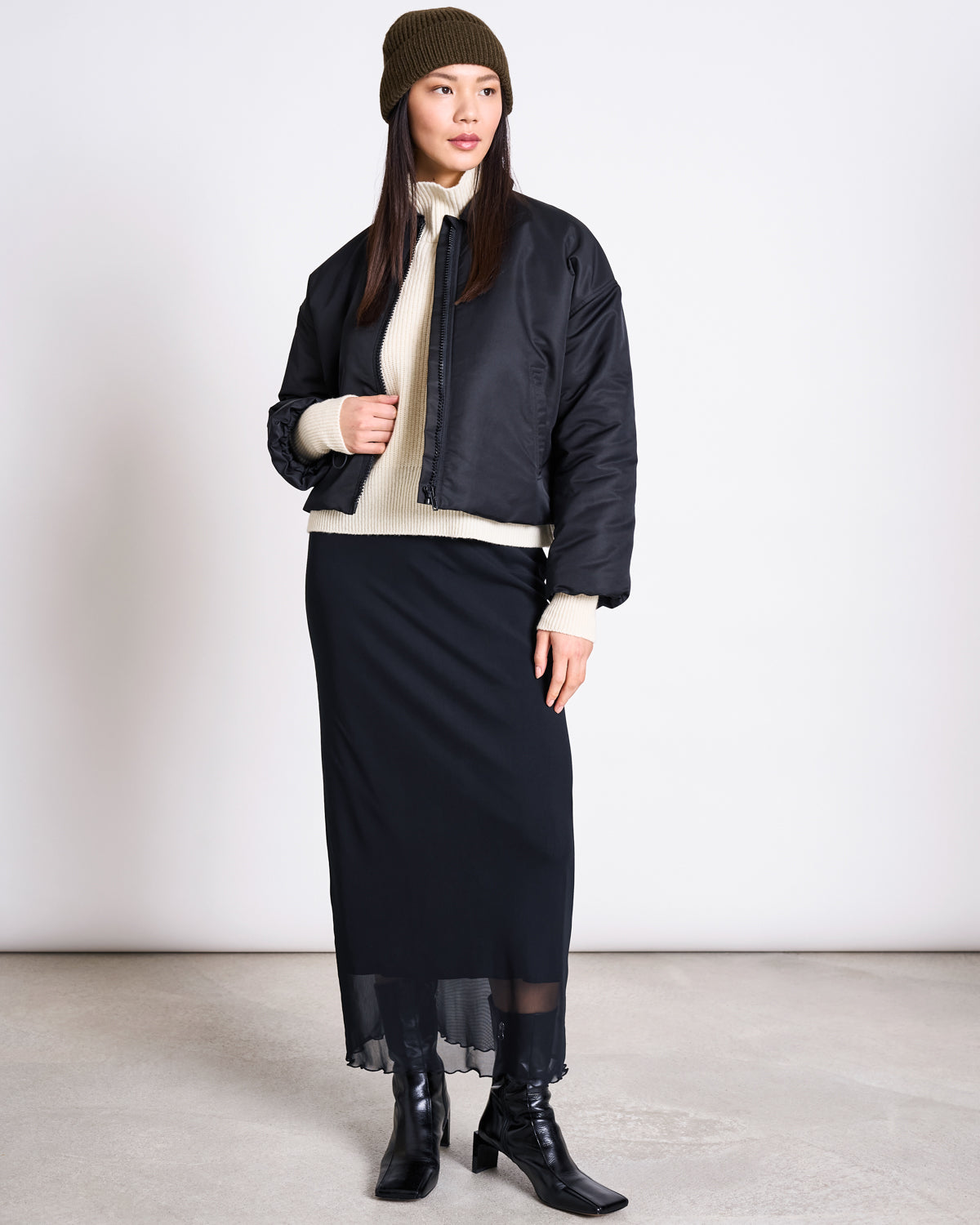 JAN N JUNE - SMUK Mesh Maxi Skirt black - WERTE FREUNDE