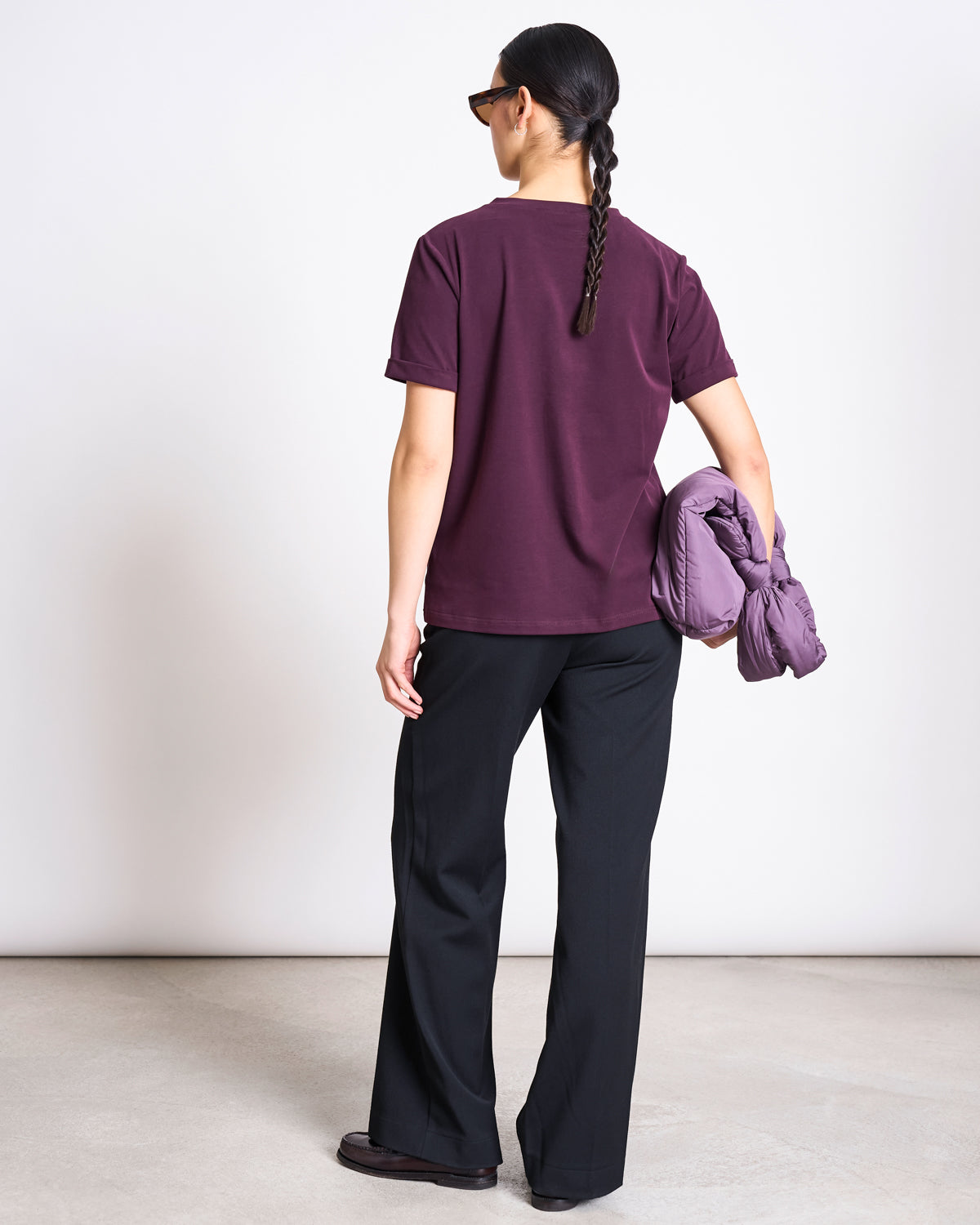 JAN N JUNE - BOY Brushed T-Shirt cherry lacquer - WERTE FREUNDE