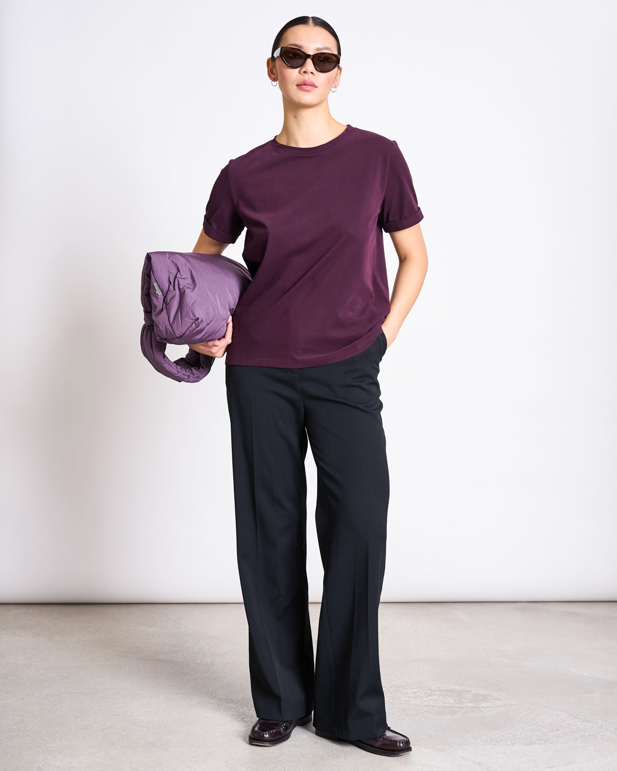 JAN N JUNE - BOY Brushed T-Shirt cherry lacquer - WERTE FREUNDE