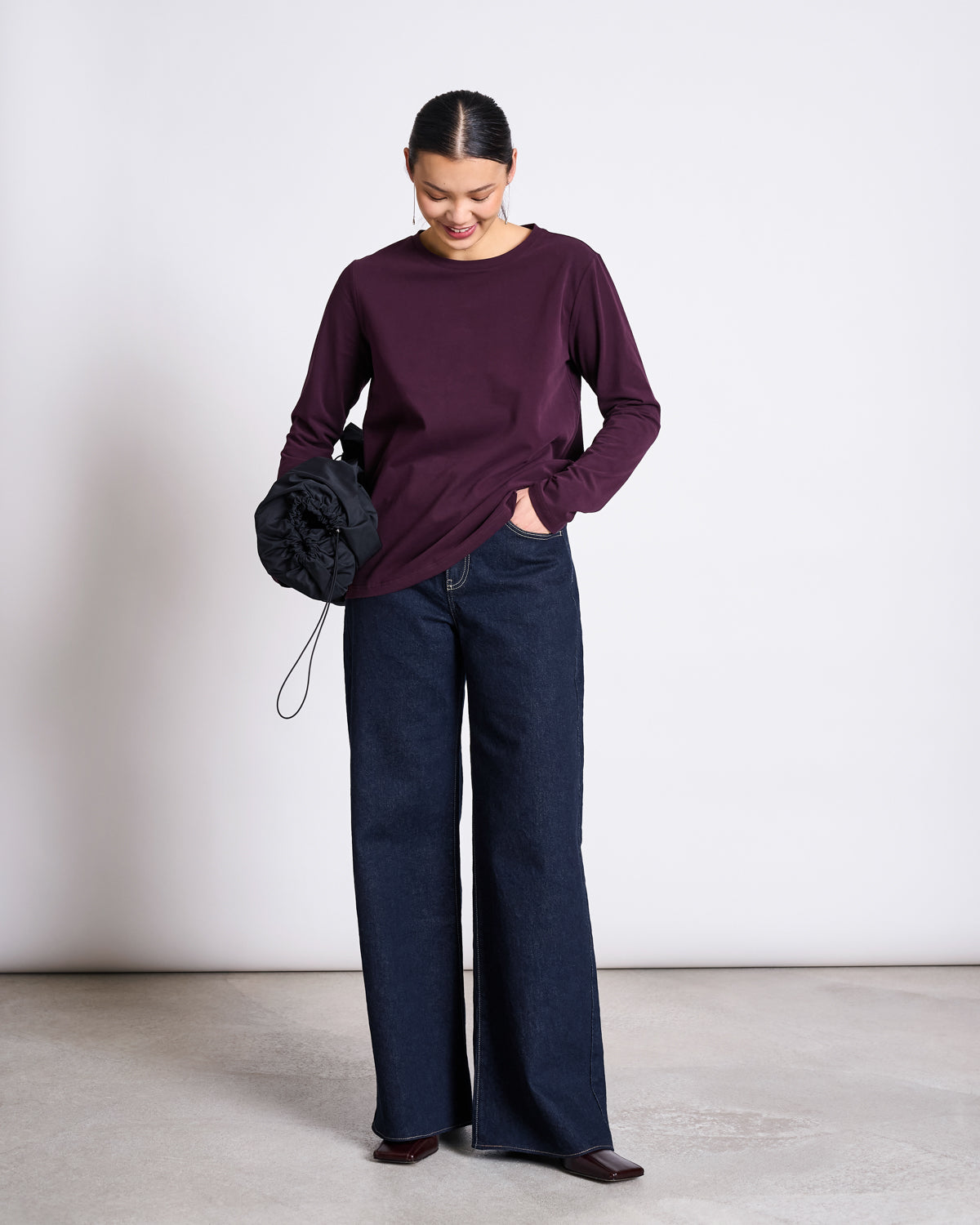 JAN N JUNE - BOY Brushed T-Shirt cherry lacquer - WERTE FREUNDE