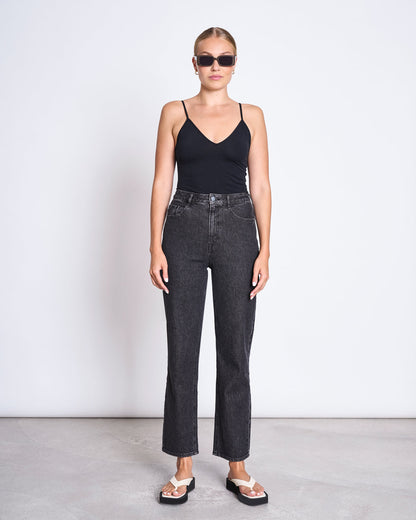 JAN N JUNE - MATILDA Top black - WERTE FREUNDE