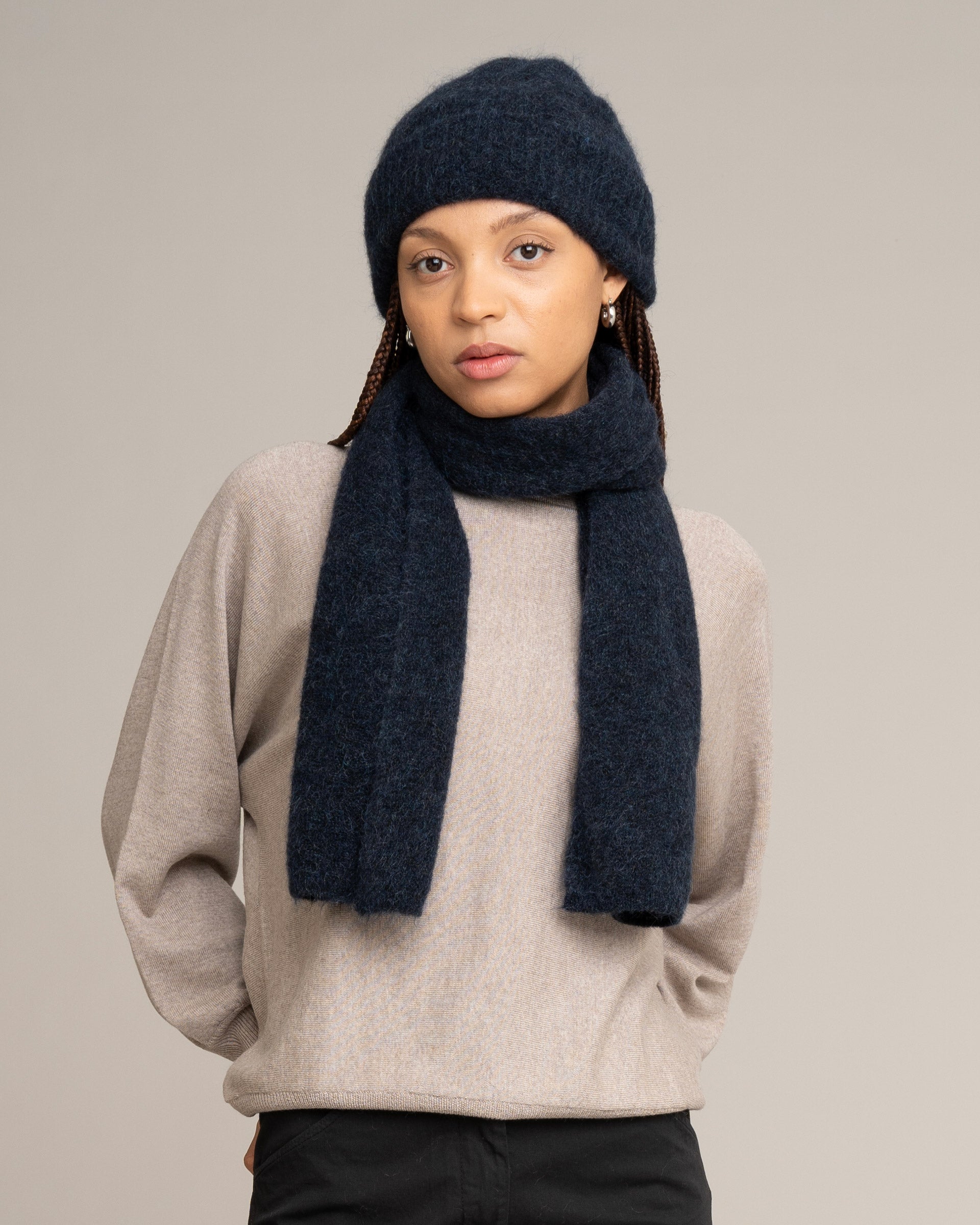 JOHNNYLOVE - VIVIENNE Scarf Baltic Blue - WERTE FREUNDE