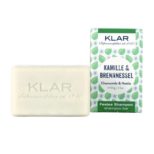 Klar's - festes Shampoo Kamille & Brennnessel 100g - WERTE FREUNDE