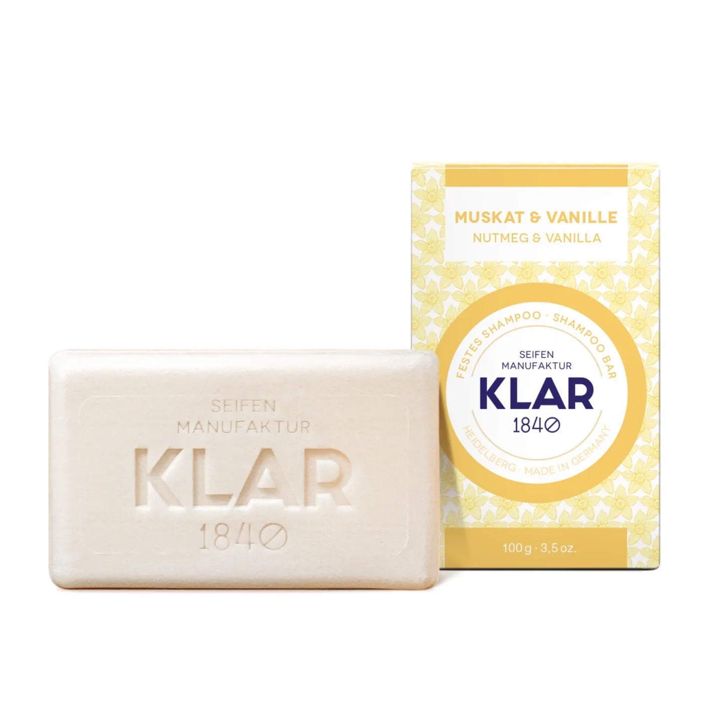 Klar's - festes Shampoo Muskat & Vanille 100g - WERTE FREUNDE