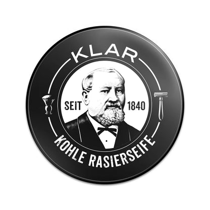 Klar's - Rasierseife Aktivkohle  110g - WERTE FREUNDE