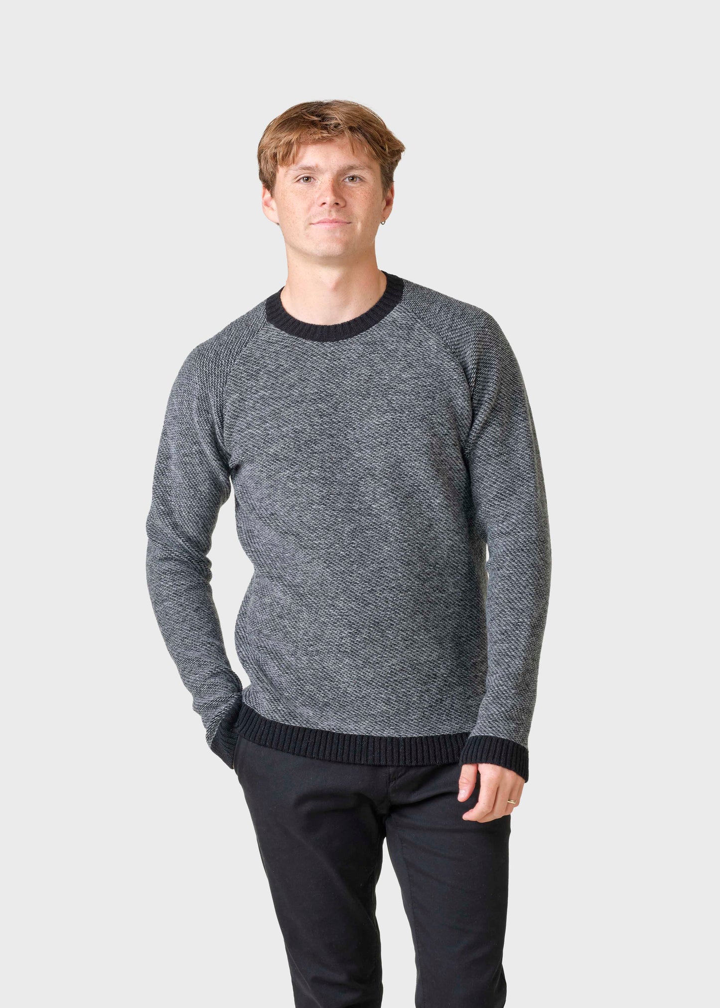 Klitmøller - Arthur knit Black/light grey - WERTE FREUNDE