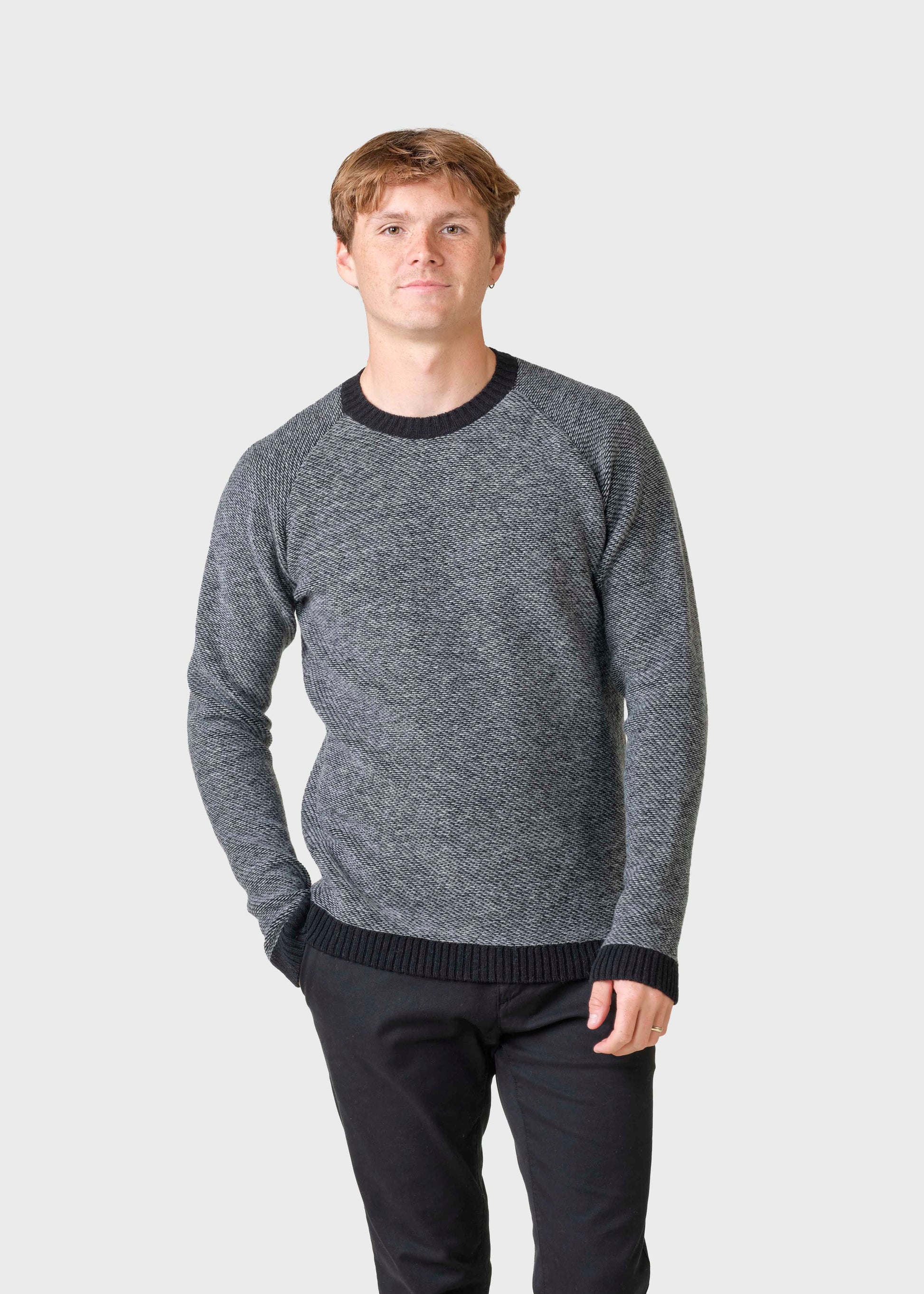 Klitmøller - Arthur knit Black/light grey - WERTE FREUNDE