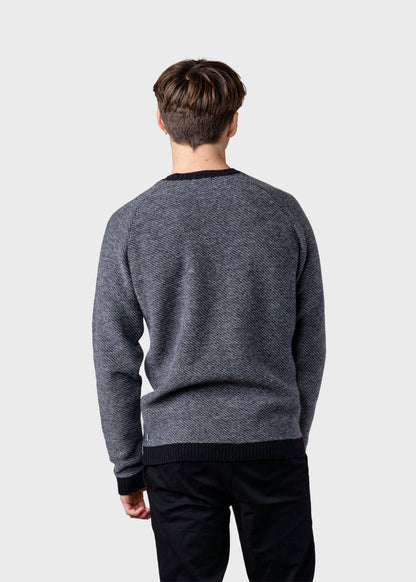 Klitmøller - Arthur knit Black/light grey - WERTE FREUNDE