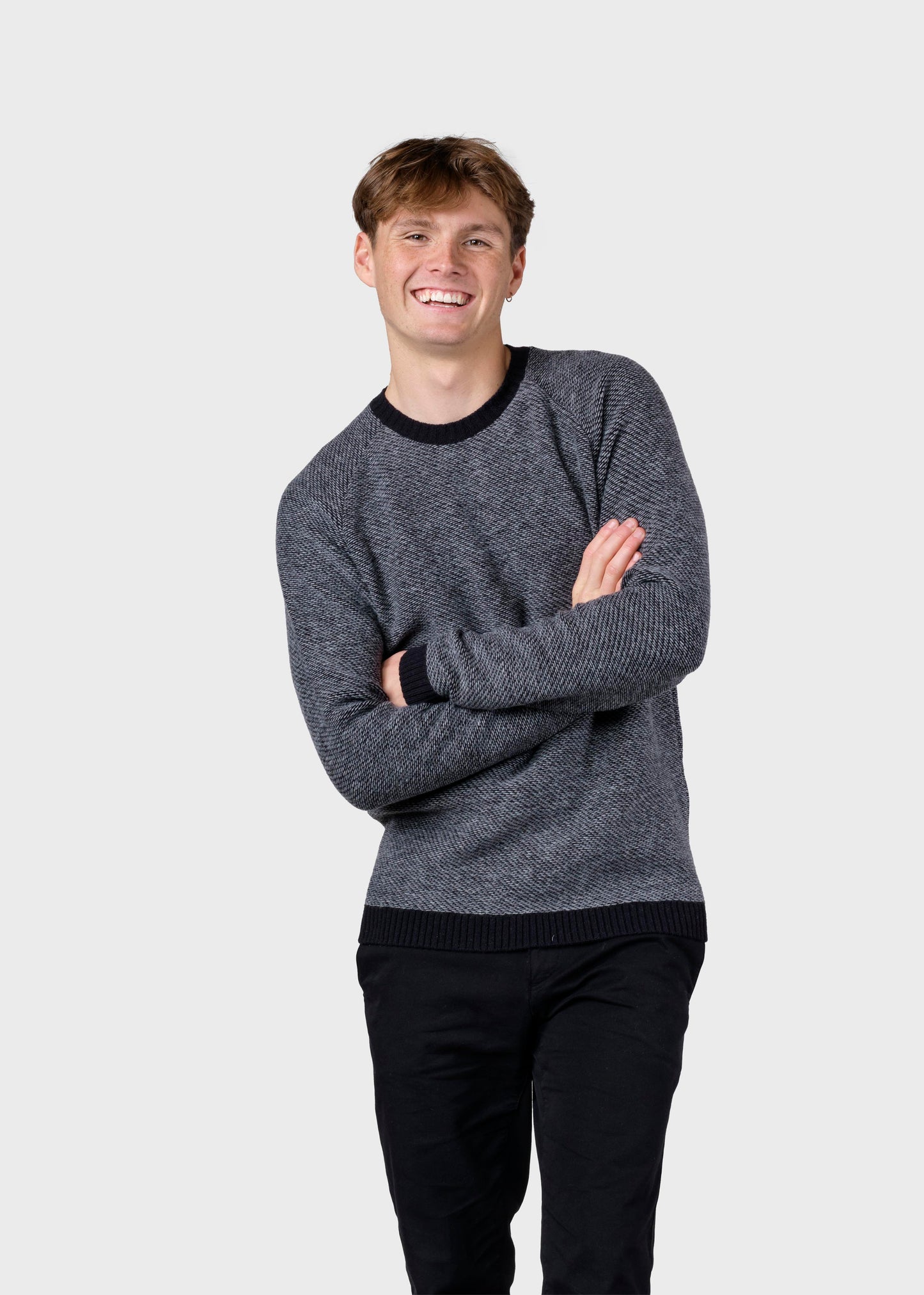 Klitmøller - Arthur knit Black/light grey - WERTE FREUNDE