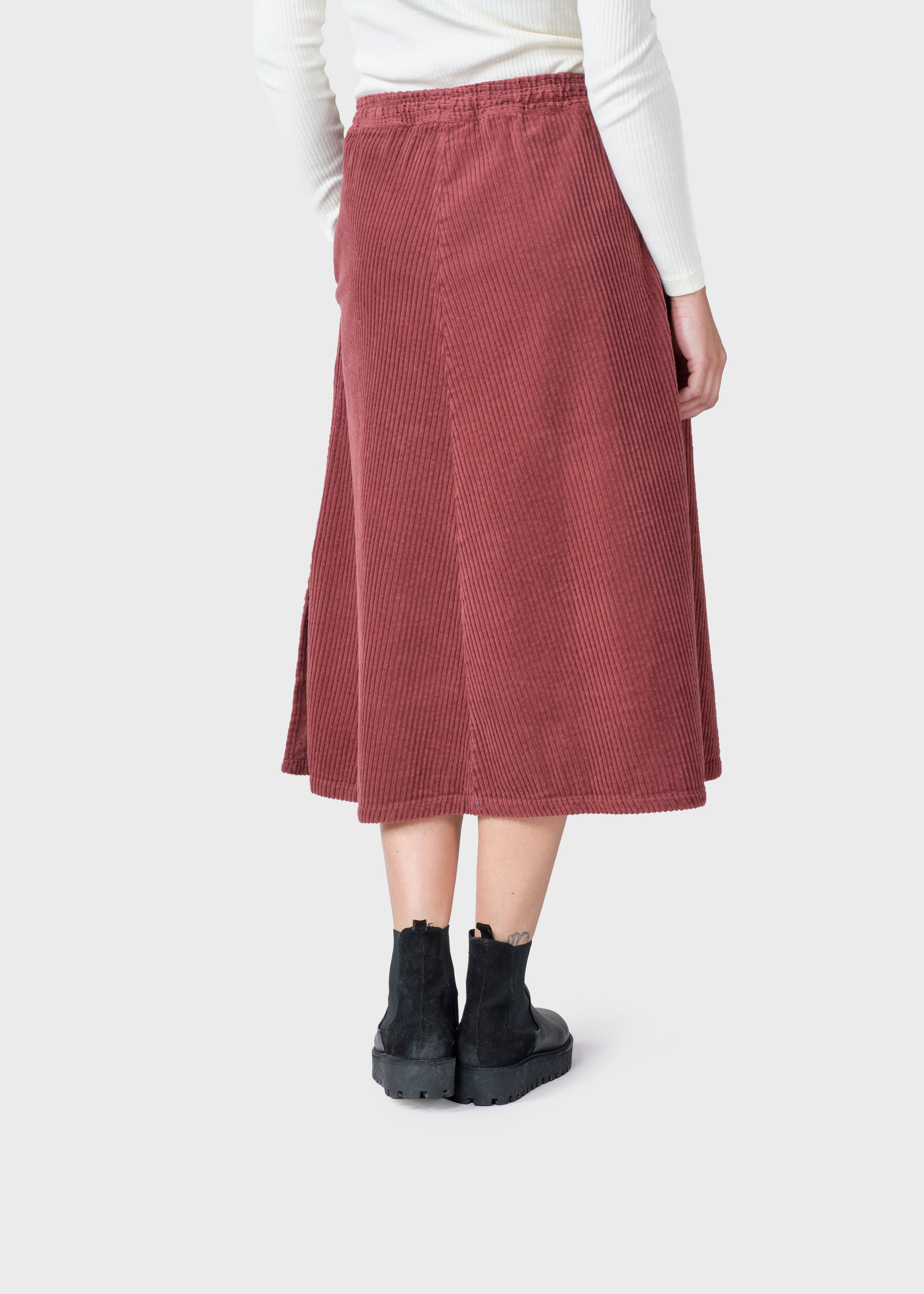 Klitmøller - Ramona cord skirt Burgundy - WERTE FREUNDE