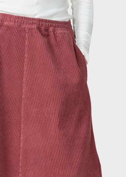 Klitmøller - Ramona cord skirt Burgundy - WERTE FREUNDE