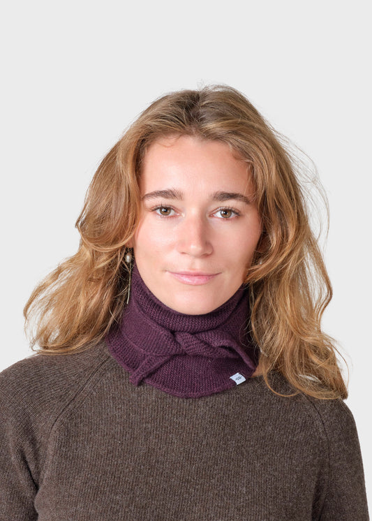 Klitmøller - Violet small knit scarf Burgundy - WERTE FREUNDE