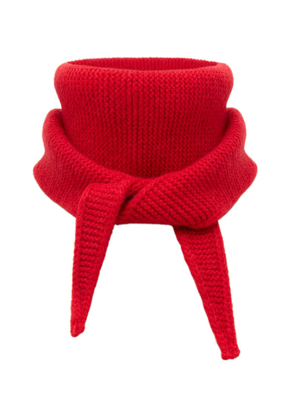 Klitmøller - Violet small knit scarf Red - WERTE FREUNDE